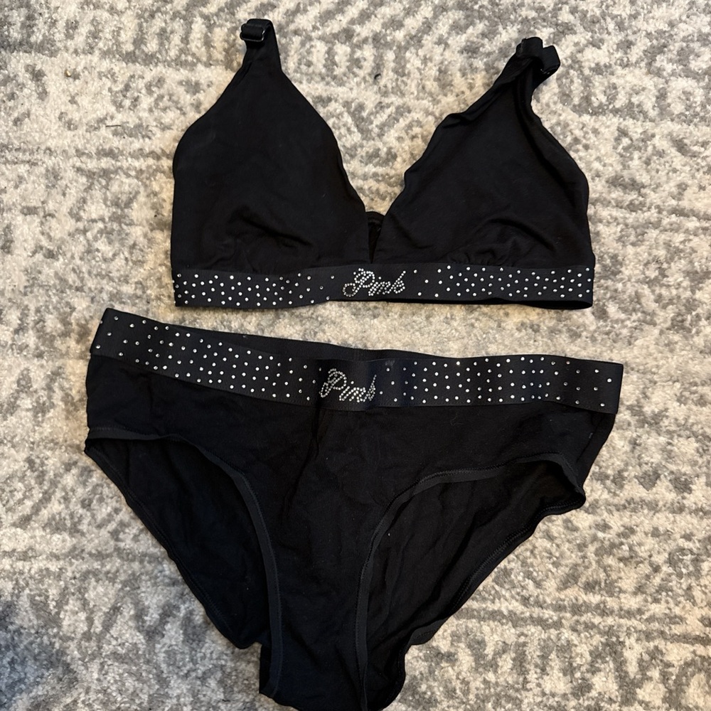 Victoria’s Secrete PINK rhinestone set